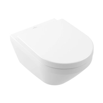 Set WC suspendat Villeroy & Boch Architectura, TwistFlush, cu capac Soft Close, alb